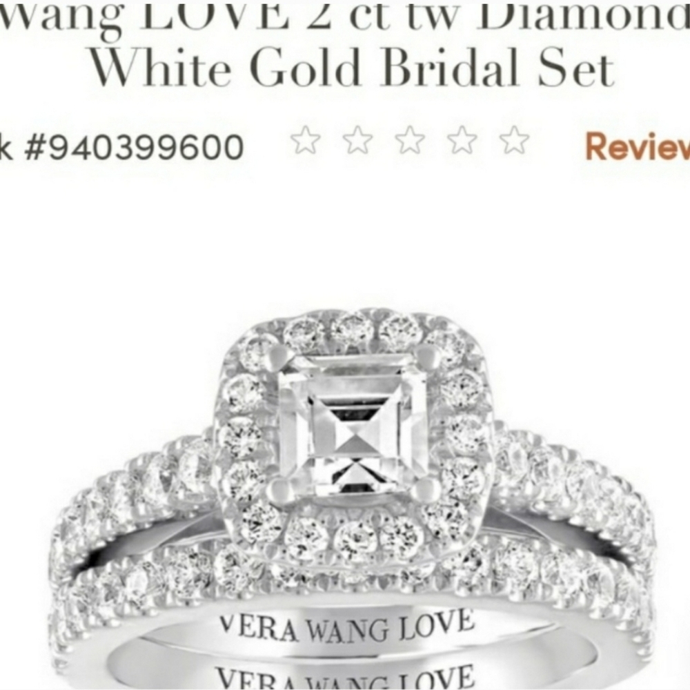 Vera wang engagement set